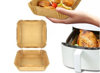 Airfryer Pişirme Kağıdı XL 20*20*4.5cm 100'lü Paket